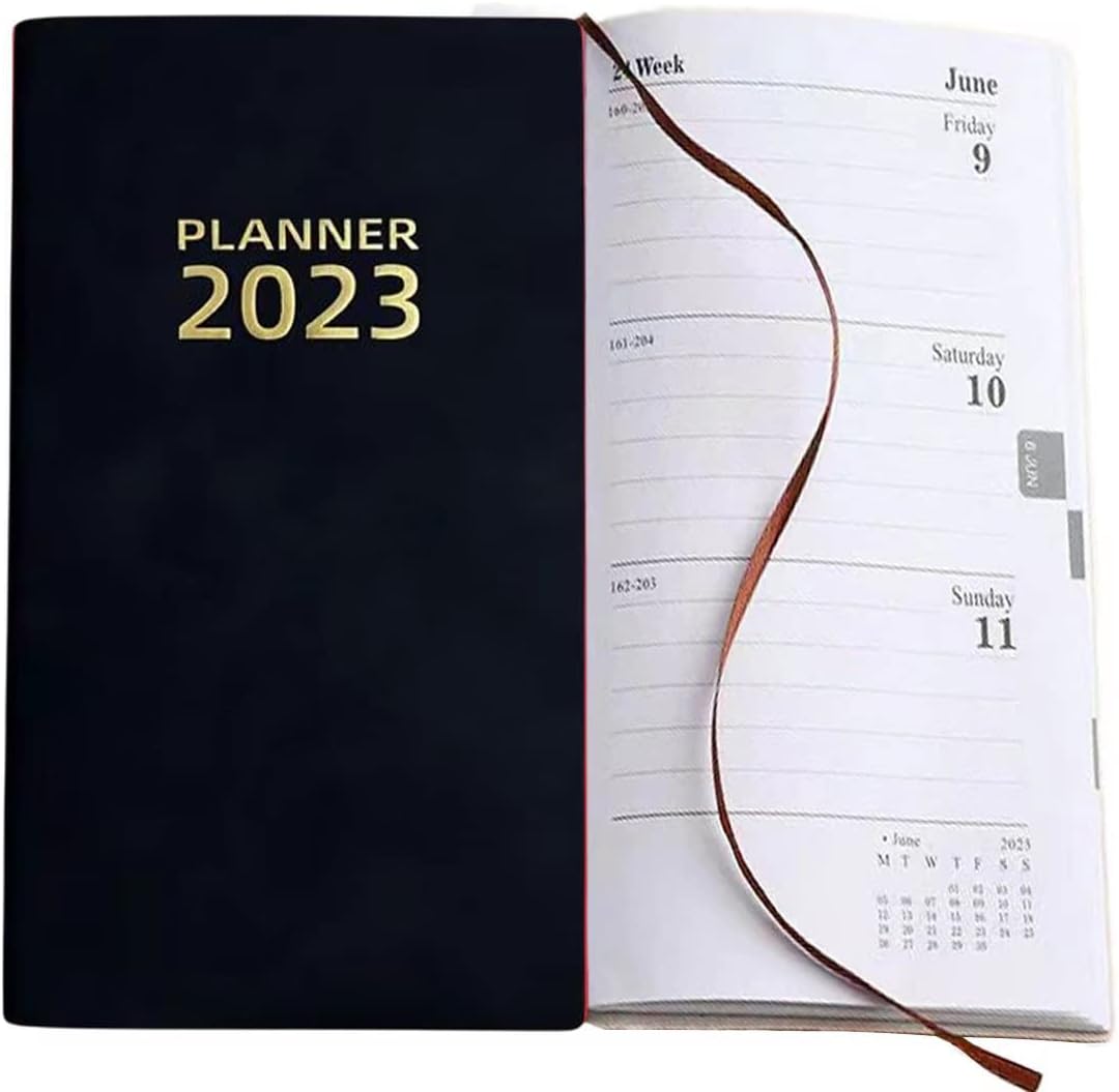 Pocket Planner 20232024 A6 Notepad Efficient Time Management 365 Day Monthly