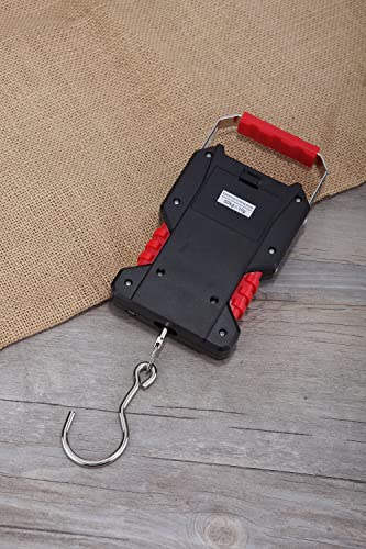 Klau Portable Rechargeable 50 Kg / 100 Lb Heavy Duty Waterproof Fish Scale Digital Hanging Scale Luggage Scale With Measuring Tape For Home Farm Hunting Outdoor #TOP6