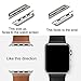 NEWON Watch Strap Connector Adapter Compatible with Apple Watch Band 38/40/41 Black
