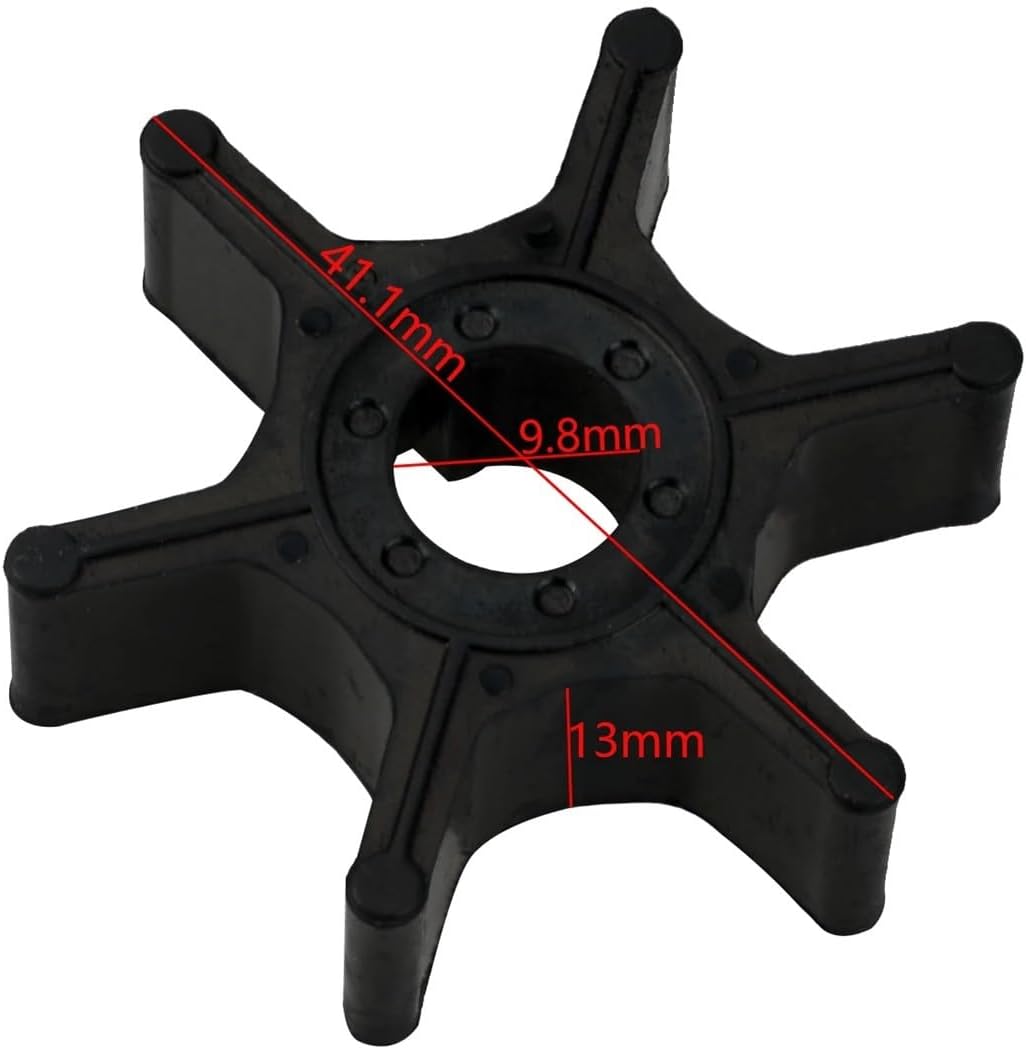 Water Pump Impeller Service Kit for Outboard Motor DF4 DF6 17400-98661-00 17400-98661 18-3266 Replacement