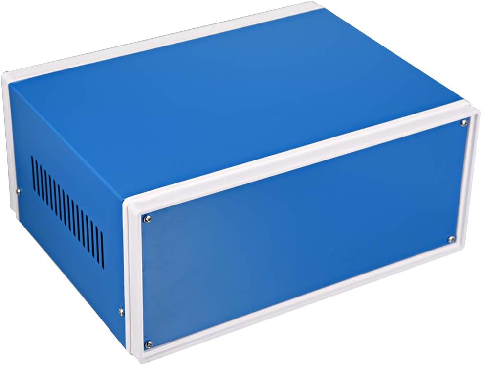 uxcell Metal Blue Project Junction Box Enclosure Case 210 x 180 x 140mm/8.27 x 7.09 x 5.51inch