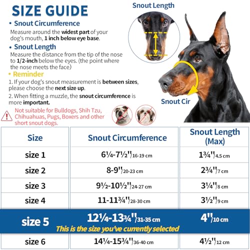 BARKLESS Dog Muzzle, Basket Muzzle Anti Biting Chewing, Sturdy Lightweight Cage Mouth Cover for Small Medium Large Sized Dogs, Allows Panting Drinking, Suitable for Grooming Trimming Training by BARKLESS - Image 2