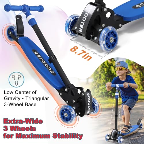 Kick Scooter for Kids Ages 6-12