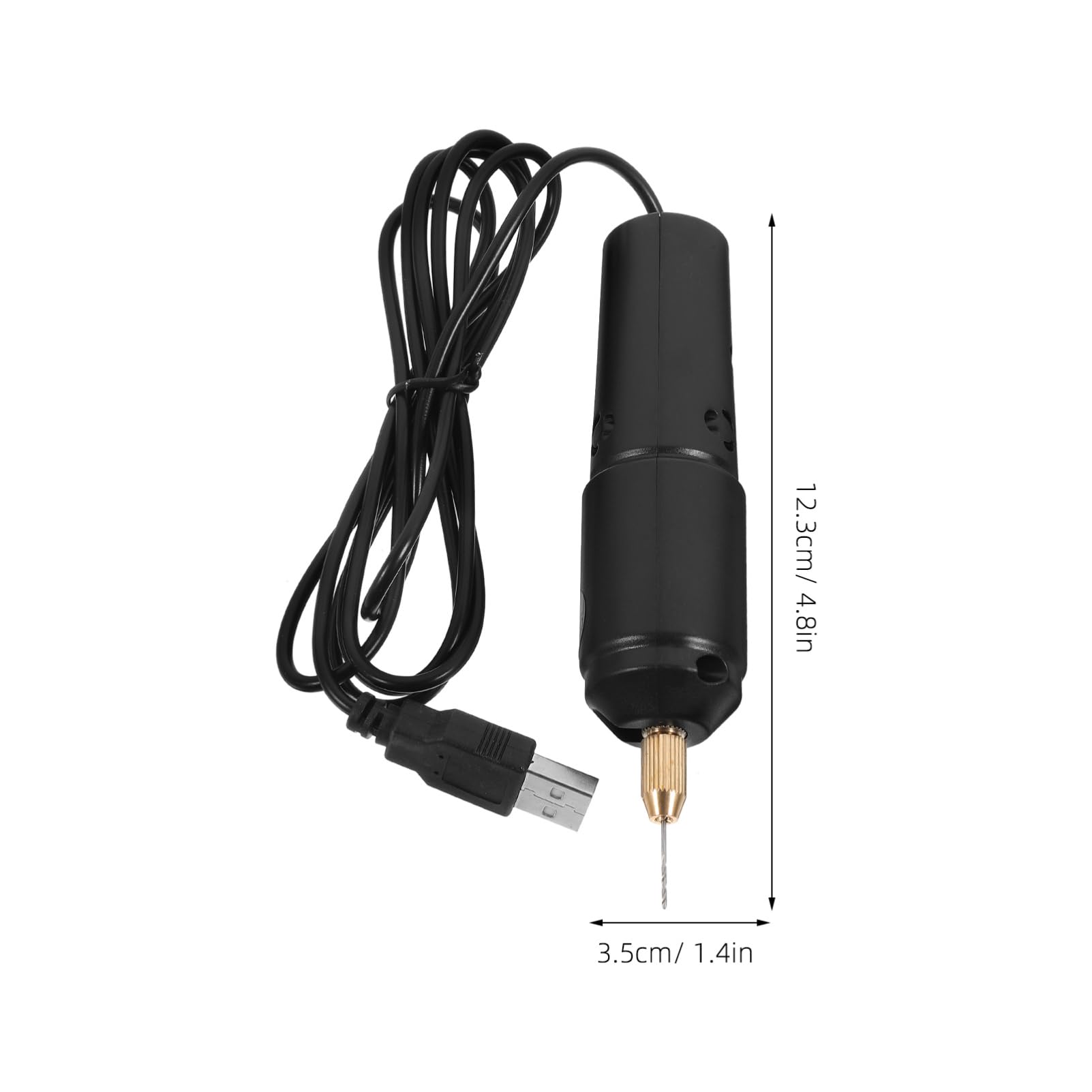 Holibanna 1Set Mini Electric Drill Rechargeable Handheld Rotary Tool with Drill Bits for DIY Crafting Jewelry Making and Precision Work Lightweight Portable Design