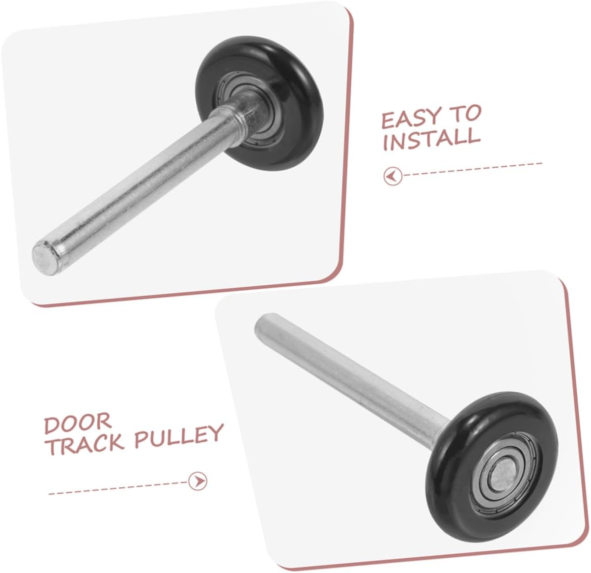 Veemoon 2pcs Garage Door Replacement Rollers Nylon Rollers Precision Bearings Smooth Quiet Operation Door Hardware