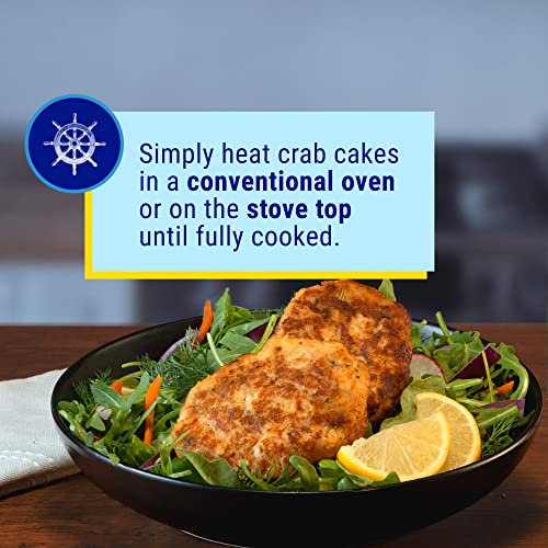 Image of Gorton's Crab Cakes Maryland Style, Real Crab Meat with Onions, Butter, and Seasoning, Frozen, 2 Count, 6 Ounce Package