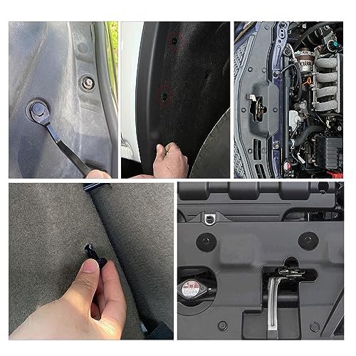 Nilight 131PCS Front Fender Push-Type Retainer Fender Push-Type Front Bumper - Nylon Compatible with Honda Acura Accord Civic Odyssey CR-V by Nilight - Image 8