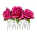 Produktbild Alpenflüstern Trachten-Haarkamm Rosen-Blüten (pink-fuchsia) ADV101