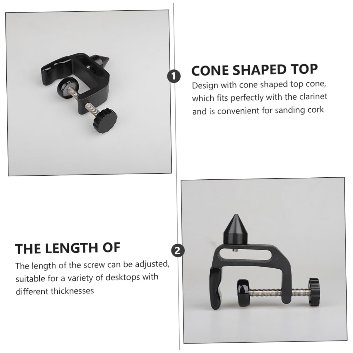 FAVOMOTO Practical Clarinet Holder Portable Clarinet Stand Desktop Storage Rack Music Accessories