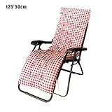  Lvhan Auflagen für Gartenliegen - Gartenstuhl Auflage,Liege Stuhl Polster Auflage Liegestuhl Stuhlkissen Anti-Rutsch für Sonnenliege 170x50cm 125x50cm