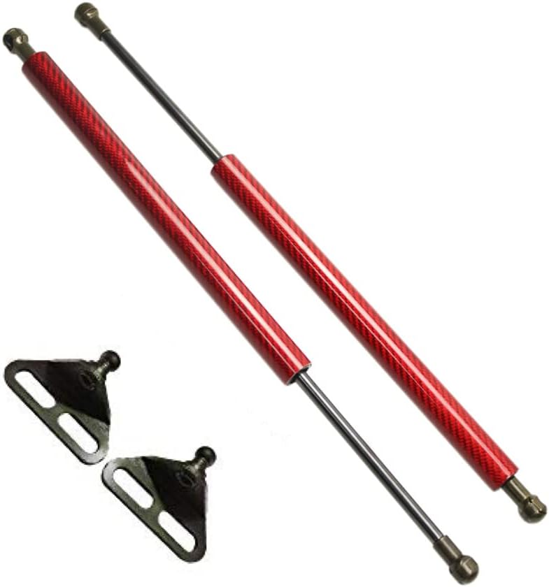 TSUBASA Lift Supports for 1984 1985 1986 1987 1988 1989 Nissan 300ZX (Z31) Fairlady Z Front Hood Bonnet Gas Charged Shock Dampers Spring Struts Bar 14.61 inches (2 PCS) (Normal Black)
