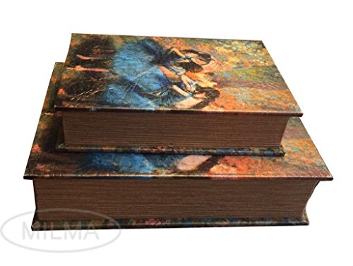 Edgar Degas Blue Dancers Book Box Set Jewelry Keepsake Secret Book Box #TOP3