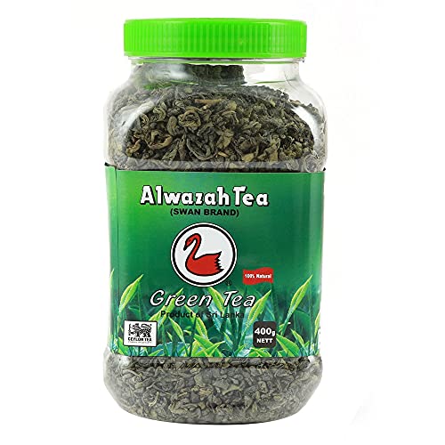ALwazah Tea - 100% reiner Ceylon loser grüner Tee - große Blätter (grün, 400 g) Cover