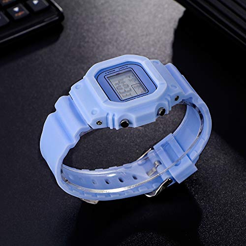 Women Digital Watch Girl Sport Resistant Outdoor Waterproof Electronic Watch With Alarm, Stopwatch, Luminous Night Light Men Boy Military Watch (1803 Blue) #TOP3