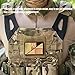 ACEXIER Tactical Modular ID Patch Loop Panel Molle Hook&Loop Converter Ribbon Adapter Panel for DIY Patch Badge Military Vest (B-Tan)