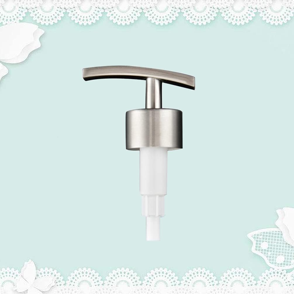 Hemoton Soap Dispenser Pump Replacement Lotion Dispenser Pump for Shampoo Conditioner and Hand Soap Bottles Travel Size Head with Trim-to-Fit Tube 2 Pack