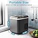 Oritouchpop Ice Makers Countertop APP Control Smart Ice Machine Portable Ice Maker with Self-Cleaning Function 6 Minutes 9 Bullet Ice WiFi Remote Control for Home Camping