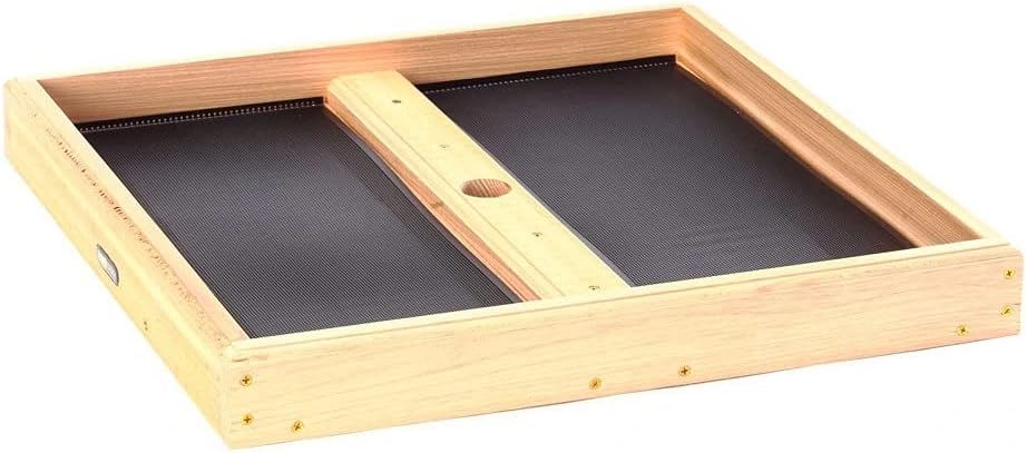 Birds Choice WCSC300 Platform Feeder, Natural Cedar Pole Mount Seed Catcher Platform w/ Two Removable Seed Trays, Large