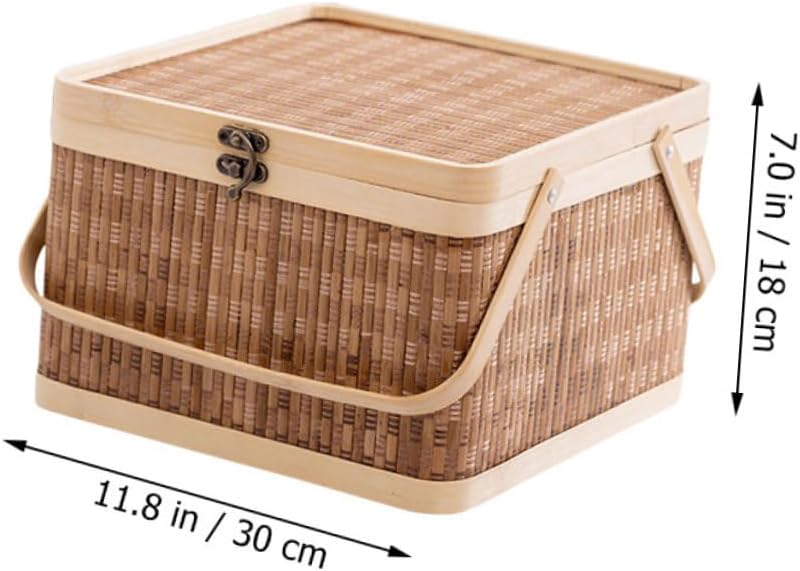 Balacoo Woven Egg Basket Multifunctional Handheld Storage Basket for Picnic and Kitchen Use Durable and Versatile Design image 2