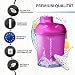 Imagen de AMITYUNION Coctelera de proteínas para mujeres 400 ml Pink Deluxe ORIGINAL