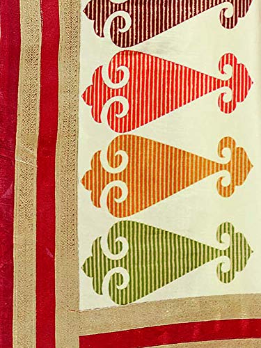 Image of AKHILAM Women's Silk Saree With Blouse Piece