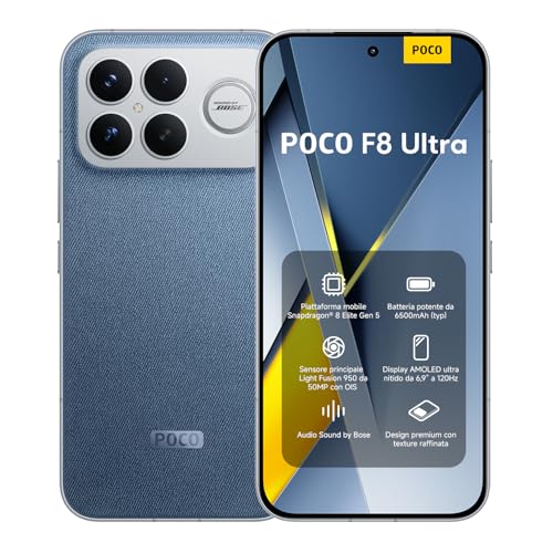 小米 POCO F8 Ultra，智能手机，16GB+512GB，牛仔蓝，Bose 音效