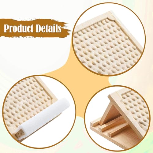 Tabla inclinada de madera para estiramiento de pantorrillas miniatura 2