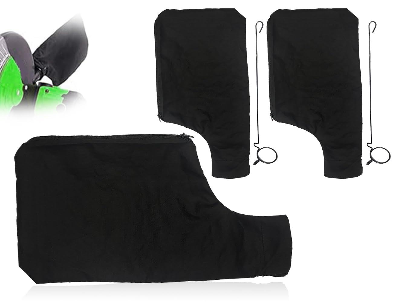 2 piezas bolsas de polvo para sierras de inglete 255, bolsa de serrín,accesorios para sierras de mesa,bolsa de serrín con cremallera y soporte de alambre(negro,30 * 15,3 cm)