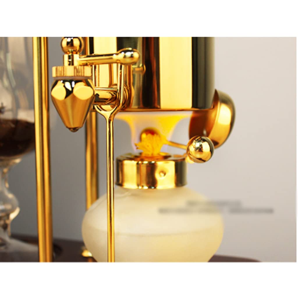 JITEM Caffettiera Belgio Luxury Royal Family Balance Syphon Coffee Maker Sifone Brewer Design Elegante Stile Retrò 4-5 tazze Sifone Pentola in vetro per caffè o tè