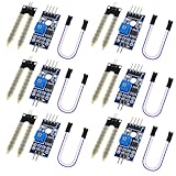 6PCS Soil Moisture Sensor LM393 3.3V-5V Soil Hygrometer Detection Sensor for Arduino Automatic Watering System, Smart Car Robots
