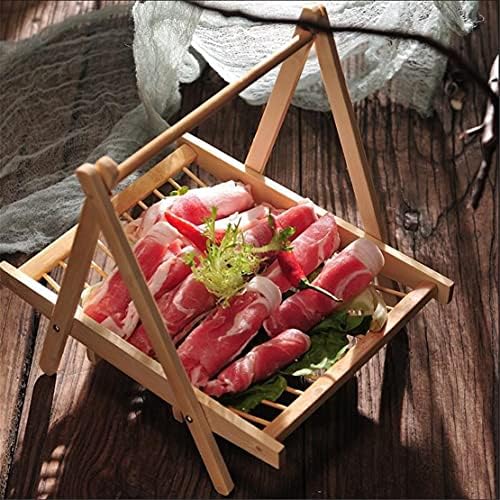Zzooi Creative Bamboo Frame Sushi Sashimi Serving Hanging Plate - Sushi Sashimi Hanging Bamboo Tray image 5