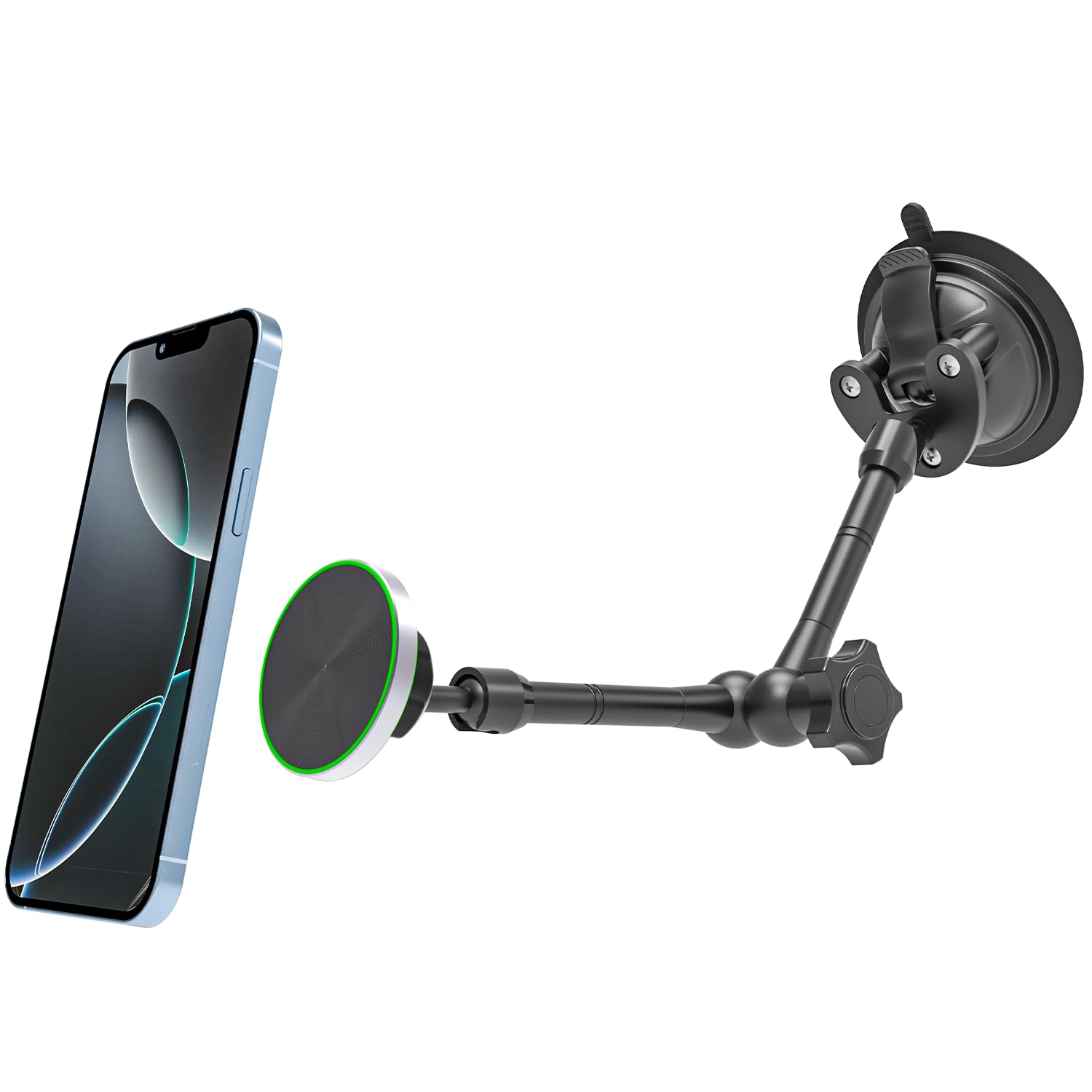 2025 Upgraded Vakuum Magnet Handyhalterung Auto [Super Saugnapf], Magnetischer Handyhalterung Auto für Magsafe Autohalter, Magnetic Suction Cup Mobile Phone Holder für All Smartphone