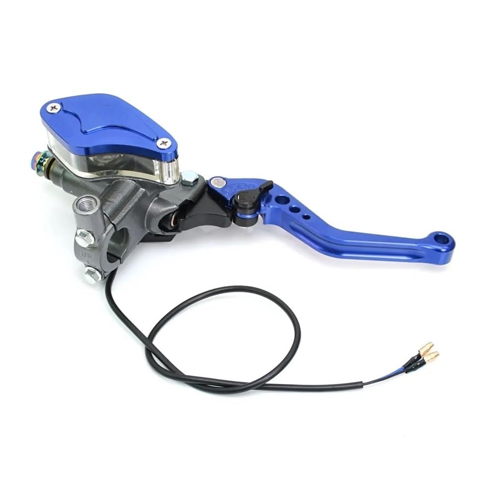 Mlioju Right Blue Motorcycle Clutch Lever Motorcycle Hydraulic Brake Clutch Lever Pump Front Master Cylinder For Motocross Dirt Pit Bike Atv Quad Moped Buggy Go Kart