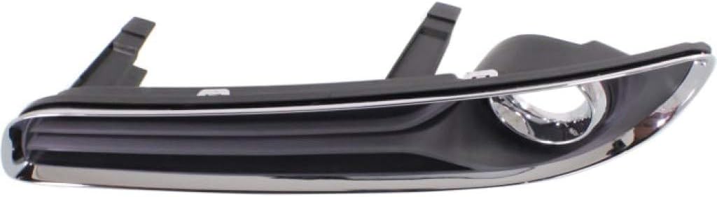 KarParts360 For Chrysler 300 Fog Light Cover 2011 12 13 2014 Driver and Passenger Side Pair/Set Outer | Black | w/Chrome Trim | DOT/SAE Compliance | CH1038128, CH1039128 | 68127947AB, 5182392AB