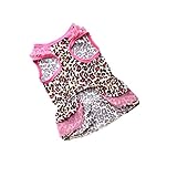 Small Dog Girl Adjustable Summer Apparel Small Puppy Leopard Dress Cat Cute Pet Clothes Puppy No Ref