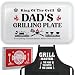 Fathers Day Birthday Gifts for Daddy from Daughter Son Wife,Best Dad Ever Gift,Funny BBQ Grilling Platter with Apron Sets Christmas Thanksgiving Present for Bonus Step New First Time Daddy Father Papa