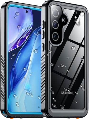 Coque étanche Samsung S25 Plus protège-écran antichoc bleu clair IP68
