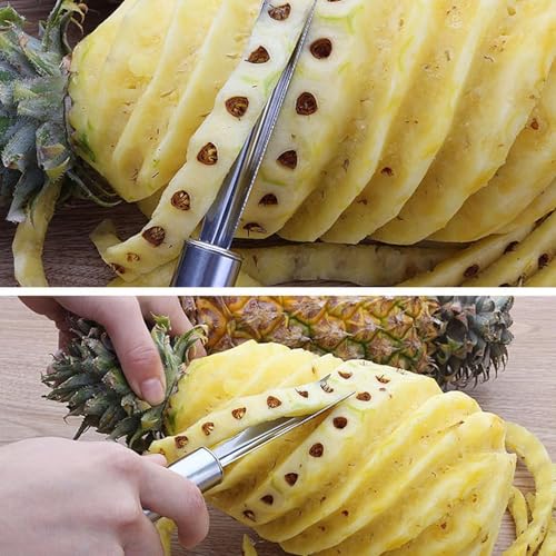 Image of Pineapple Cutter, Pineapple Eye Remover Tool for Kitchen, Outdoor Cooking and Travel, 20.5 cm