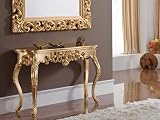 mueble barroco flamenco Consola de estilo barroco DUGARHOME - Recibidores Barrocos - Consola Barroque K-58 Oro (115x37x74)