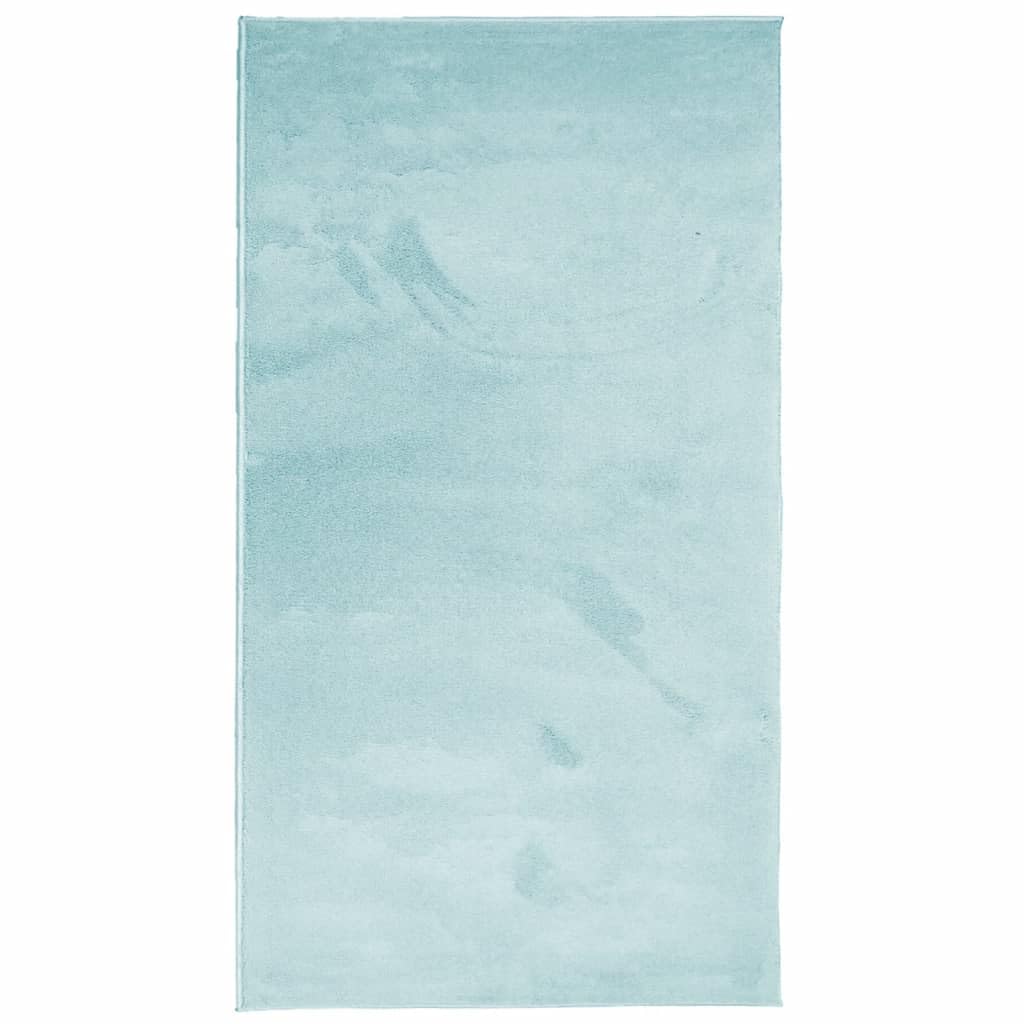 Tapis de salon vert moderne 60x110 tapis moelleux polyester chambre Oviedo
