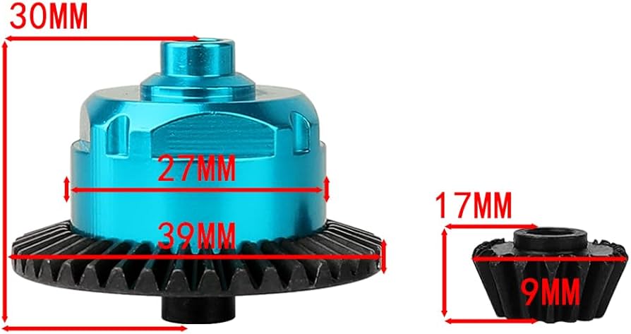 Amazon | RZXYLRC メタルディファレンシャルギアセット タミヤ TT-02