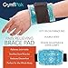 Wrist and Ankle Gel Pack – Reusable Heat and Ice Packs for Injuries and Pain Relief - Gel Bead Hot and Cold Compression Pad – Freezer and Microwave Safe – ComfiPak