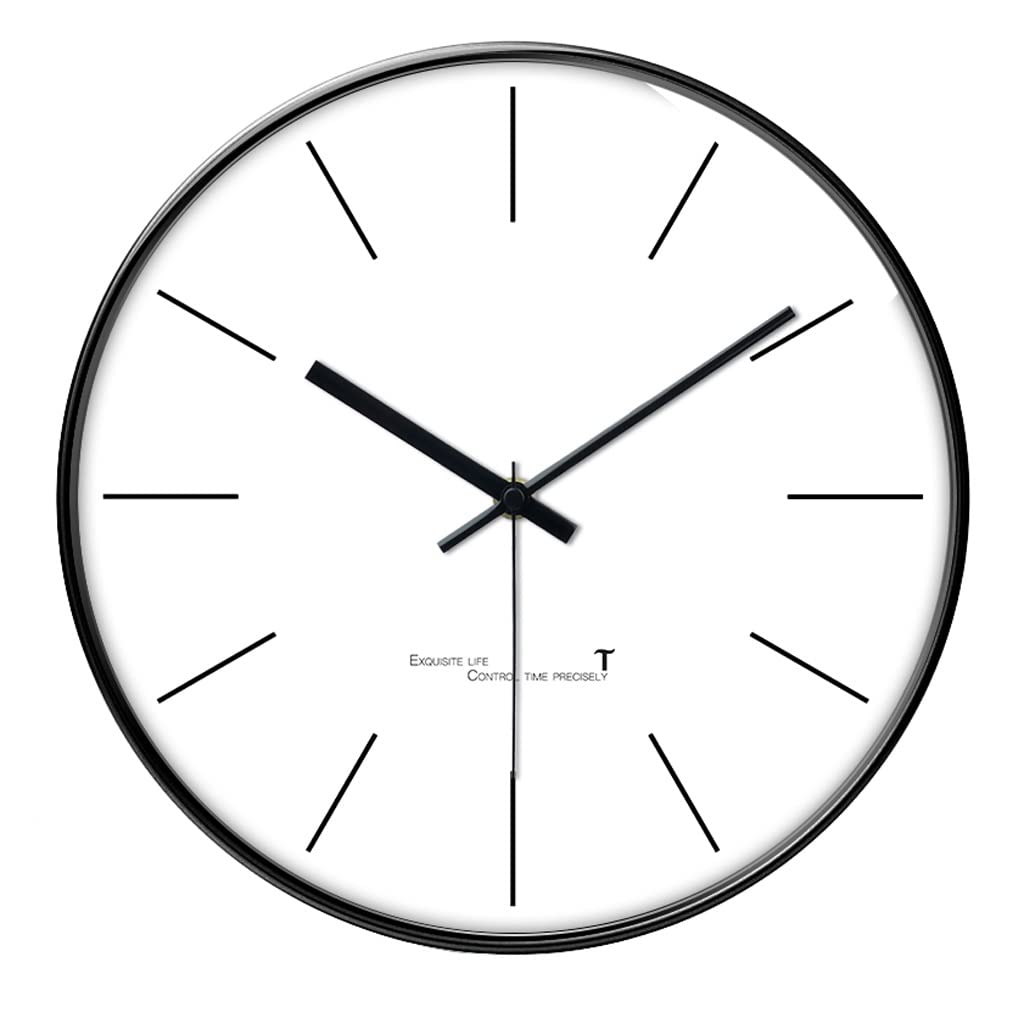 Horloge murale salon muet blanche et montre de poche creative pour la maison
