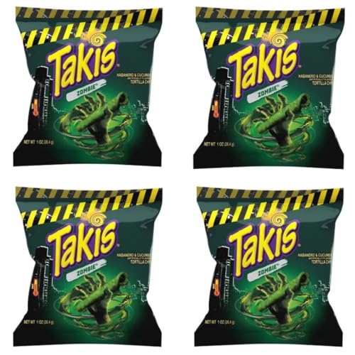 4 x Takis Zombie – 4 x 28,3 g Limited Edition – Halloween Special Edition + Heartforcards® protección de envío