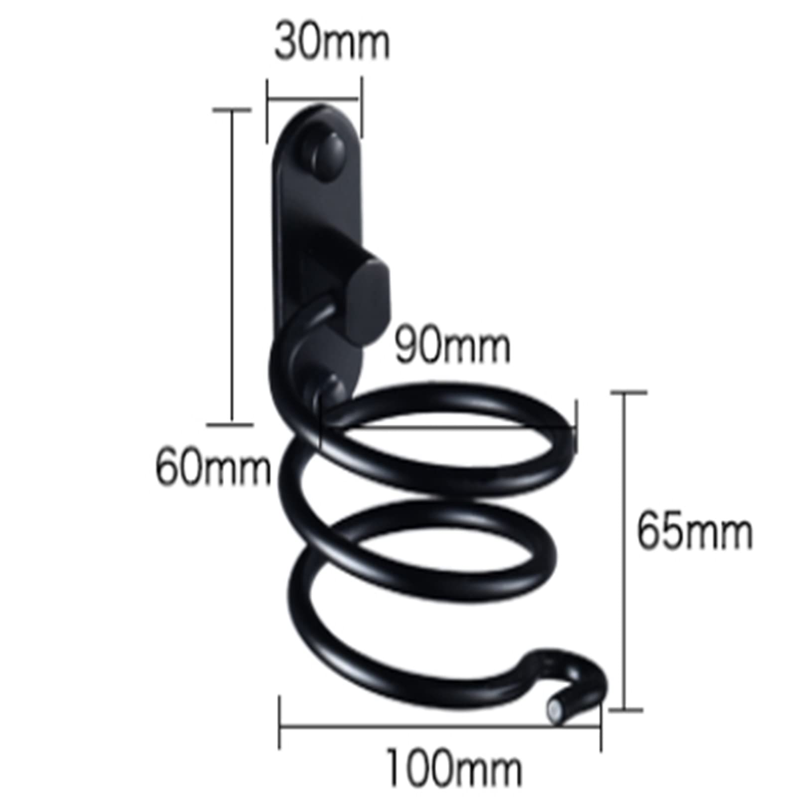 Soporte para Secador de Pelo montado en la Pared Space Baño Secador de Cabello Ratante secador Gratis para Tocador de Baño