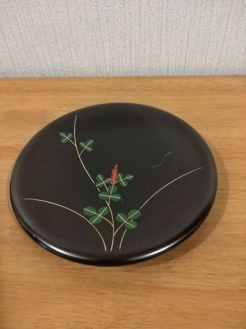 Amazon.co.jp: 漆器 銘々皿 5枚セット 花柄 : ホーム＆キッチン