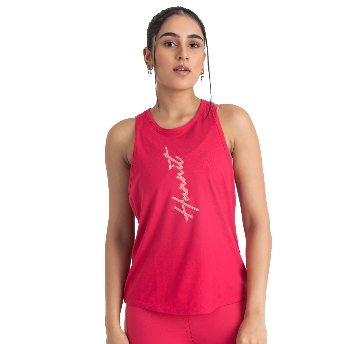 hunnit Tank Top for Women Gymwear| Yoga Tank Top for Women with Tie Knot Back | Round Neck Tank Top for Workout | 4 Way Stretch | Moisture Wicking Fabric | Activewear-picture-39
