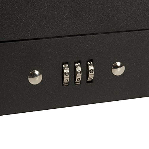 Barska 12-Inch Cash Box And 6 Compartment Tray With 4 Bill Holder , Black, Medium #TOP2