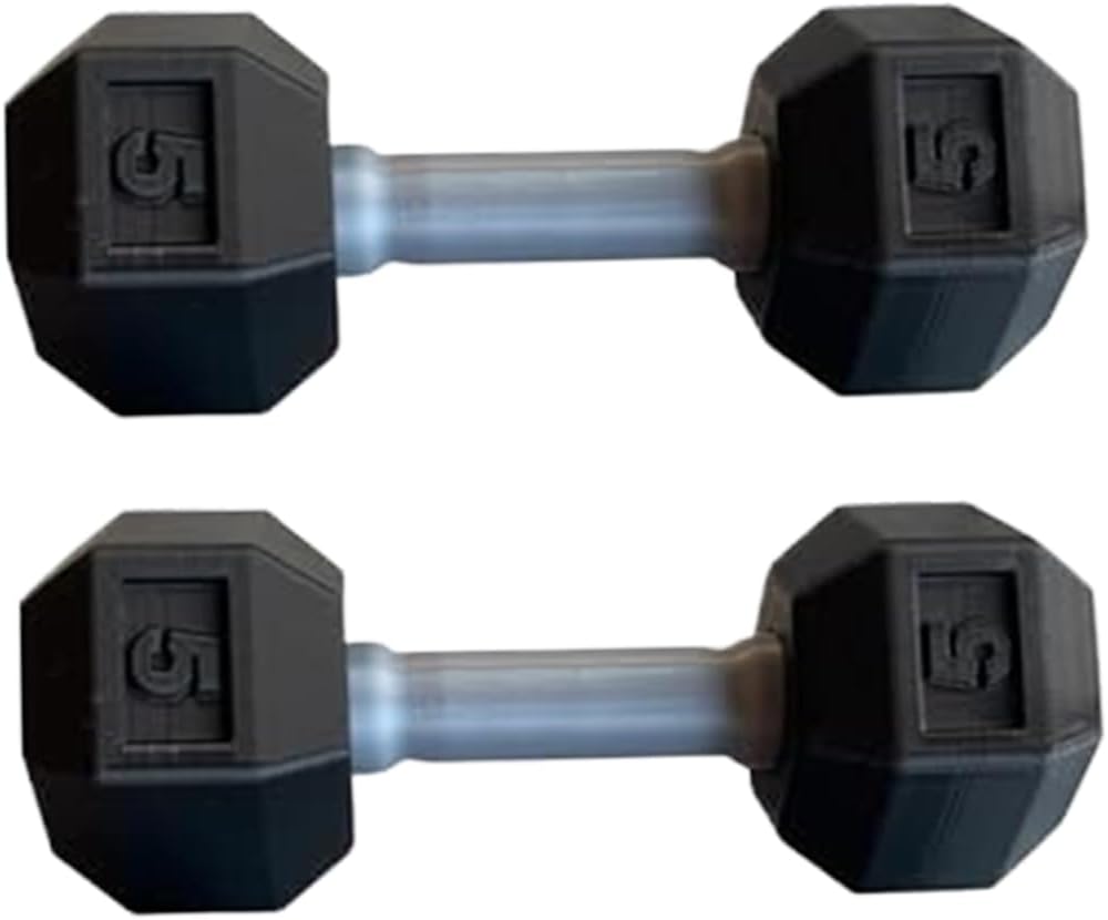 2 Pcs Dumbbells for Baby Mini 1.8x4.7 in Silicone Hand Weight Lifting Set for Fitness Exercise Funny Sport Toys for Toddlers Ideal