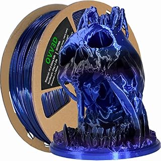 3Dプリンターフィラメント、PLAフィラメント 1.75mm、シルクブラックブルーカラーチェンジ、シルクPLAフィラメント、3Dプリントフィラメント 1.75 +/-0.02mm、1kg